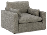 Dramatic Oversized Chair and Ottoman