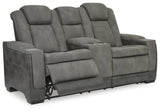 Havenridge Power Reclining Loveseat with Console