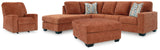 Aspen 2-Piece Sectional with Chaise, Recliner and Ottoman