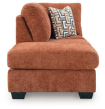 Aspen 2-Piece Sectional with Chaise, Recliner and Ottoman