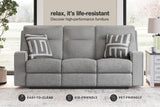 Nobleton Performance Fabric Dual Power Reclining Sofa and Loveseat