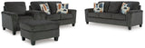 Erinslane Sofa, Loveseat, Chair and Ottoman