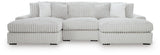 Stupendous 3-Piece Sectional with Double Chaise
