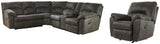 Briarfield 2-Piece Manual Reclining Sectional with Recliner Set