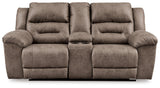Stoneland Reclining Sofa and Power Reclining Loveseat