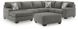 Brookhaven 3-Piece Sectional and Oversized Ottoman