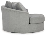 Oasis Oversized Swivel Chair and Ottoman