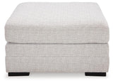 Heatherstone 3-Piece Sectional and Oversized Accent Ottoman