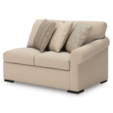 Rosewood 2-Piece Sectional with Chaise