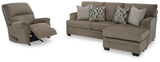 Birchwell Sofa Chaise and Recliner