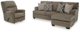 Birchwell Sofa Chaise and Recliner