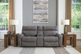 Havenridge 3-Piece Power Reclining Sectional Loveseat with Console