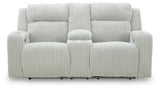Carvara Power Reclining Loveseat with Console