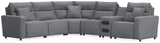 Westbridge 6-Piece Reclining Sectional with Audio Console