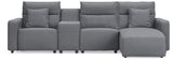 Westbridge 4-Piece Reclining Sectional with Chaise and Console
