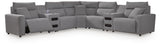 Westbridge 7-Piece Power Reclining Sectional with Audio Consoles
