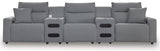 Westbridge 5-Piece Reclining Sectional with Audio Consoles
