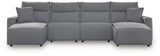 Westbridge 4-Piece Power Reclining Sectional with Chaise