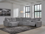 Westbridge 6-Piece Power Reclining Sectional with Chaise and Console
