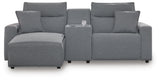 Westbridge 3-Piece Power Reclining Sectional with Chaise and Console