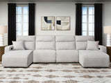 Westbridge 4-Piece Reclining Sectional with Double Chaise