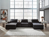 Westbridge 5-Piece Double Chaise Sectional with Audio Consoles