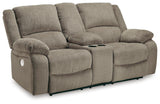 Draycoll Power Reclining Sofa and Loveseat Set