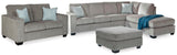Ashbury 2-Piece Sleeper Sectional, Loveseat and Ottoman