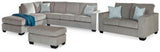 Ashbury 2-Piece Sectional with Chaise, Loveseat and Ottoman