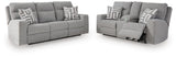 Nobleton Performance Fabric Dual Power Reclining Sofa and Loveseat