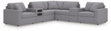 Modmax 7-Piece Balanced Sectional with Audio and Storage Consoles