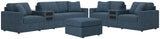 Solstice 4-Piece Sectional Sofa, 3-Piece Sectional Loveseat and Ottoman