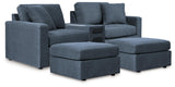 Solstice 3-Piece Sectional and 2 Ottomans