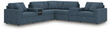 Solstice 7-Piece Balanced Sectional with Audio and Storage Consoles