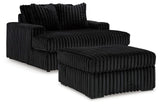 Nightfall Oversized Chaise and Oversized Accent Ottoman