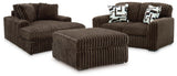Nightfall Loveseat, Oversized Chaise and Ottoman