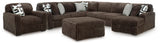 Nightfall 4-Piece Sectional with Chaise, Oversized Chair and Ottoman