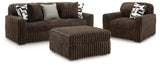 Nightfall Sofa, Oversized Chair and Accent Ottoman