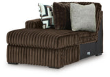 Midnight-Madness 3-Piece Sectional, Oversized Chair and Ottoman