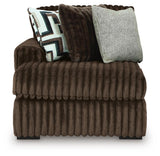 Midnight-Madness 3-Piece Double Chaise Sectional and Ottoman