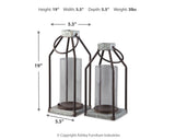 Diedrick Indoor/Outdoor Lantern (Set of 2)