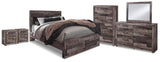 Kensley Storage Bed, Dresser, Mirror, Chest and 2 Nightstands