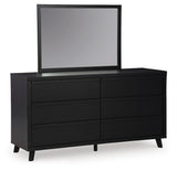Danziar Panel Headboard, Dresser and Mirror