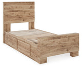 Weston Panel Bed with 1 Side Storage