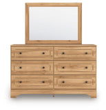 Aleaport Panel Bed, Dresser and Mirror