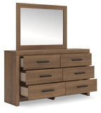Dunridge Panel Bed, Dresser, Mirror and Nightstand