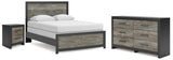 Dunridge Panel Bed, Dresser and Nightstand