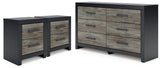 Broachmyn Dresser and 2 Nightstands