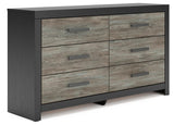 Dunridge Bookcase Panel Bed, Dresser and Nightstand
