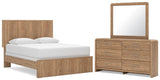 Gramburg Panel Bed, Dresser, Mirror and Nightstand